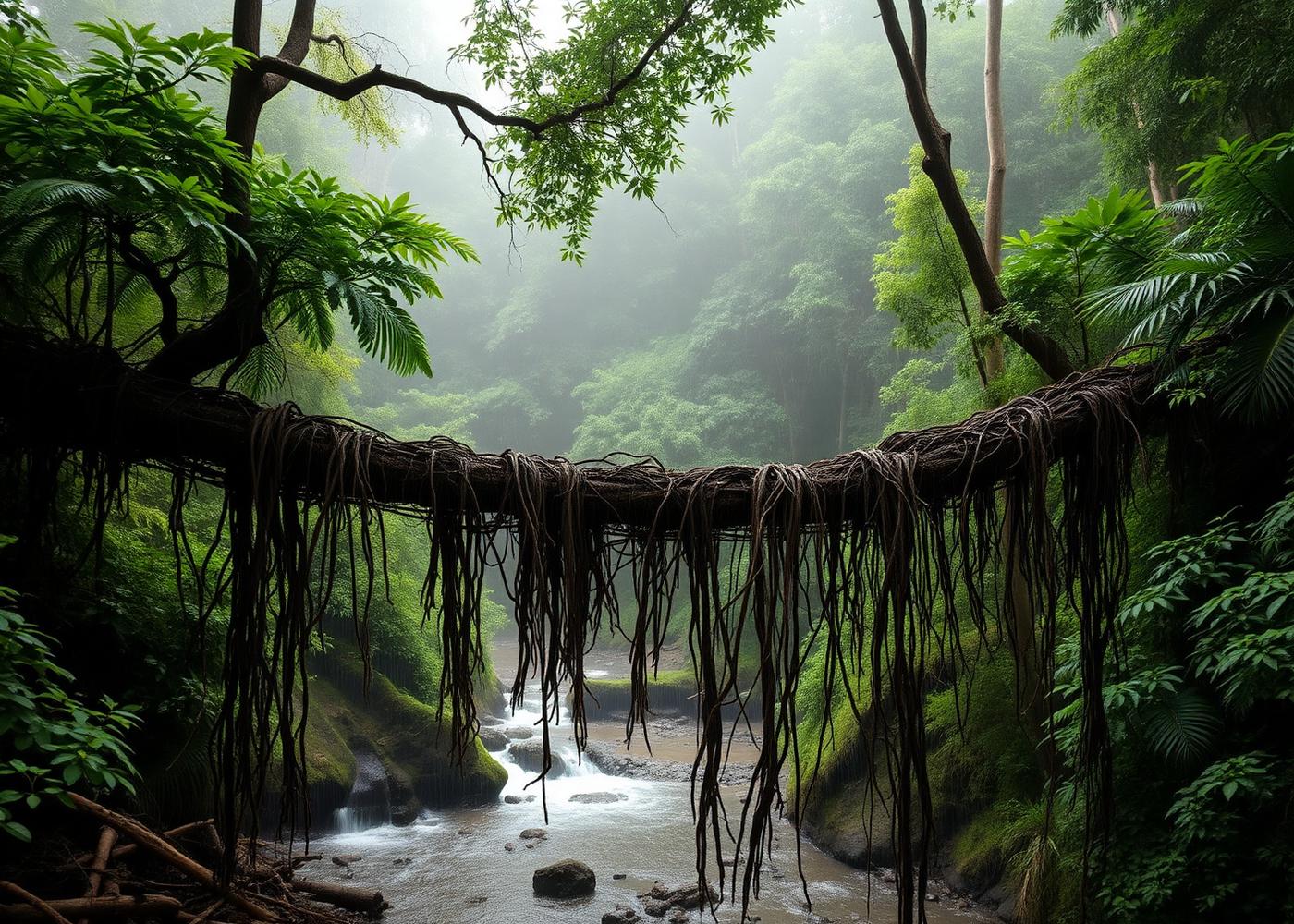 Walking the Living Root Bridges of Meghalaya