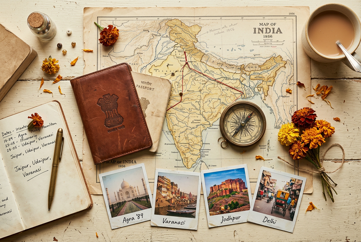 Travel planning desk